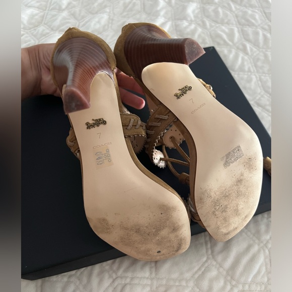 Coach Bella Suede Heels - Picture 6 of 9